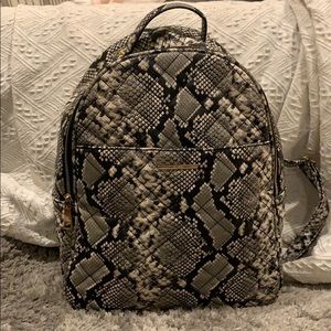 Snake print backpack